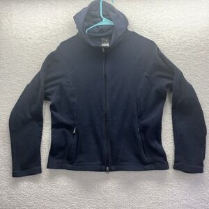Nike Hoodie Youth L(12-14) Blue Fleece Zip Up back pocket Activewear Sports Fit